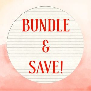 Create a bundle of 2+ items and I’ll send you an offer!